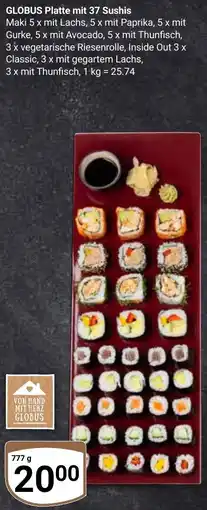 Globus GLOBUS Platte mit 37 Sushis Angebot