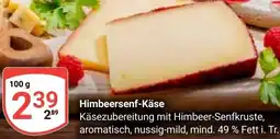 Globus Himbeersenf-Käse Angebot