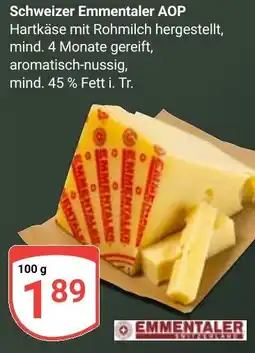 Globus Schweizer Emmentaler AOP Angebot