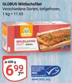 Globus GLOBUS Wildlachsfilet Angebot