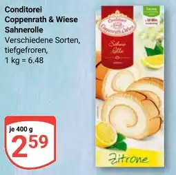 Globus Conditorei Coppenrath & Wiese Sahnerolle Angebot