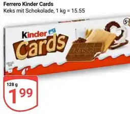 Globus Ferrero Kinder Cards Angebot