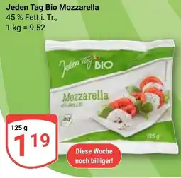 Globus Jeden Tag Bio Mozzarella Angebot