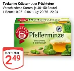 Globus Teekanne Kräuter- oder Früchtetee Angebot