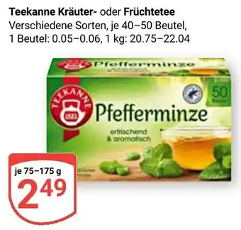 Globus Teekanne Kräuter- oder Früchtetee Angebot