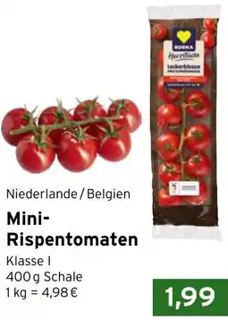CAP Markt Edeka Mini Rispentomaten Angebot
