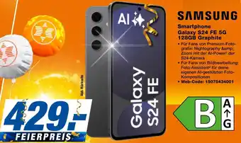 expert Techno Land SAMSUNG Smartphone Galaxy S24 FE 5G 128GB Graphite Angebot
