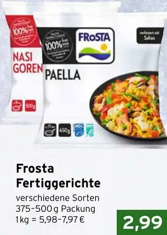 CAP Markt Frosta Fertiggerichte Angebot