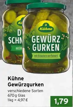 CAP Markt Kühne Gewürzgurken Angebot