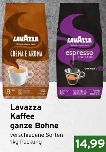 CAP Markt Lavazza Kaffee ganze Bohne Angebot