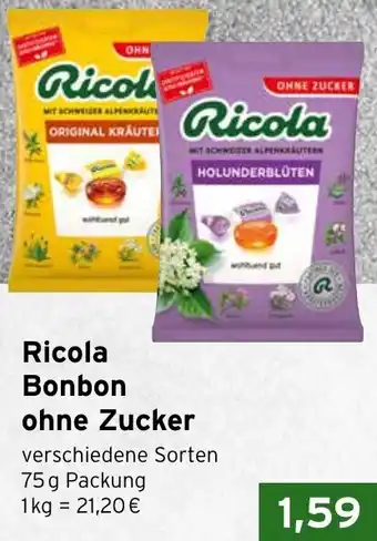 CAP Markt Ricola Bonbon ohne Zucker Angebot