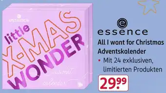 Rossmann essence All I want for Christmas Adventskalender Angebot