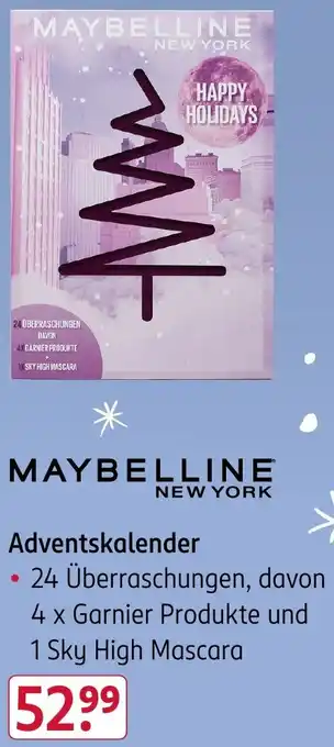 Rossmann MAYBELLINE NEW YORK Adventskalender Angebot