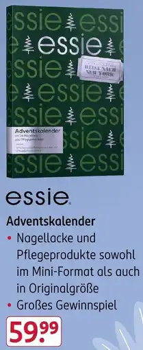 Rossmann essie Adventskalender Angebot