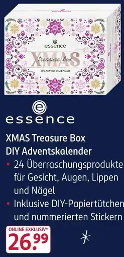 Rossmann essence XMAS Treasure Box DIY Adventskalender Angebot