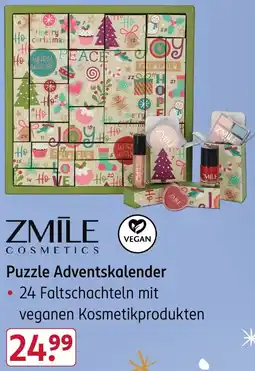 Rossmann ZMILE COSMETICS Puzzle Adventskalender Angebot