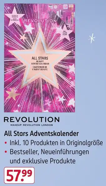 Rossmann REVOLUTION All Stars Adventskalender Angebot