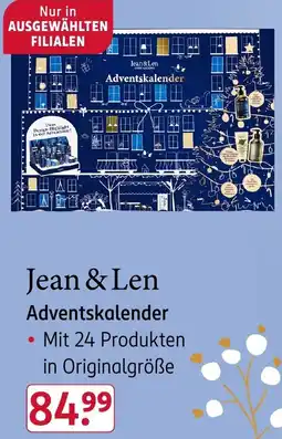 Rossmann Jean&Len Adventskalender Angebot