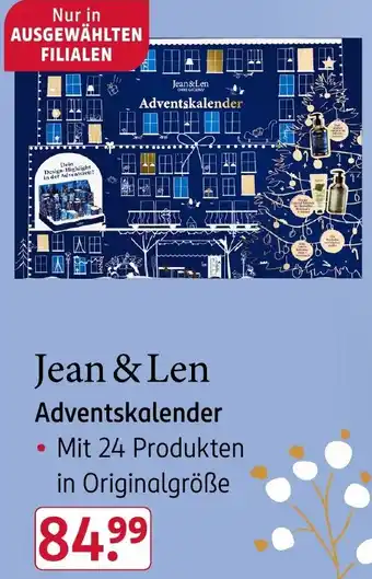 Rossmann Jean&Len Adventskalender Angebot
