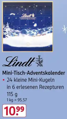 Rossmann Lindt Mini-Tisch-Adventskalender Angebot