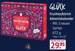 Rossmann GLÜCK Fruchtaufstrich Adventskalender Angebot