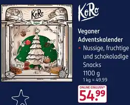 Rossmann KoRo Veganer Adventskalender Angebot