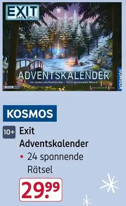 Rossmann KOSMOS Exit Adventskalender Angebot