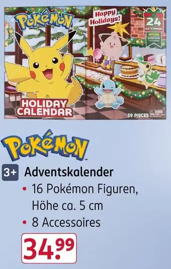 Rossmann Pokémon Adventskalender Angebot
