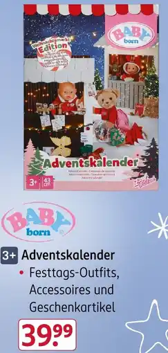 Rossmann BABY born Adventskalender Angebot