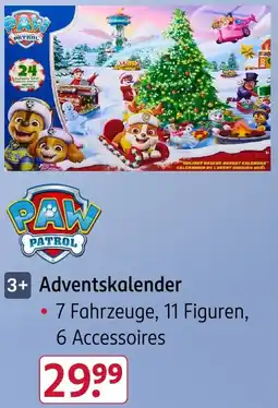Rossmann PAW PATROL Adventskalender Angebot
