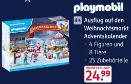 Rossmann Playmobil Ausflug auf den Weihnachtsmarkt Adventskalender Angebot