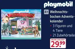 Rossmann Playmobil Weihnachtsbacken Adventskalender Angebot