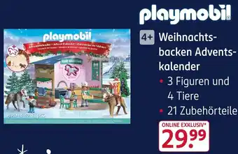 Rossmann Playmobil Weihnachtsbacken Adventskalender Angebot