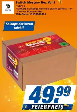 expert Techno Land Nintendo Switch Mystery Box Vol.1 Angebot