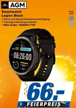 expert Techno Land AGM Smartwatch Legion Black Angebot