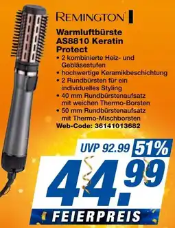 expert Techno Land REMINGTON Warmluftbürste AS8810 Keratin Protect Angebot