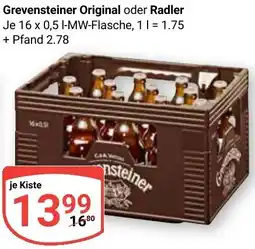 Globus Grevensteiner Original oder Radler Angebot
