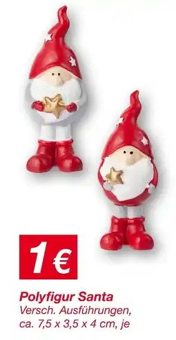 KiK Polyfigur santa Angebot