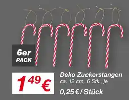 KiK Deko zuckerstangen Angebot