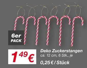 KiK Deko zuckerstangen Angebot