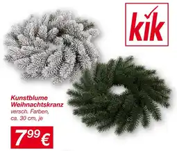 KiK Kunstblume weihnachtskranz Angebot