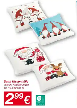 KiK Samt kissenhülle Angebot