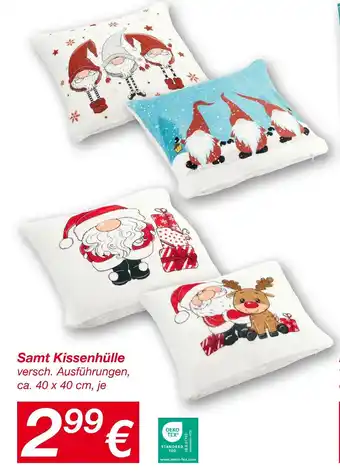 KiK Samt kissenhülle Angebot