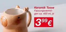 KiK Keramik tasse Angebot