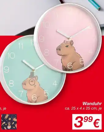 KiK Wanduhr Angebot