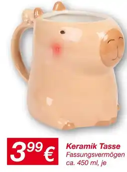 KiK Keramik tasse Angebot