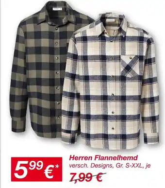 KiK Herren flanellhemd Angebot