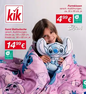 KiK Samt bettwäsche Angebot