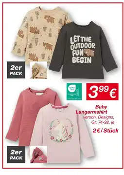 KiK Baby langarmshirt Angebot
