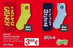 KiK Damen flausch-socken stitch Angebot
